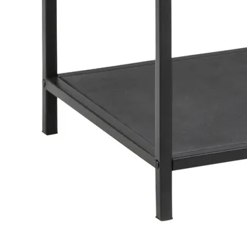 Ikaria Bokhylla 35 cm med 4 Hyllplan i Glas och Metall - Svart - Förvaring - Hylla - Bokhylla