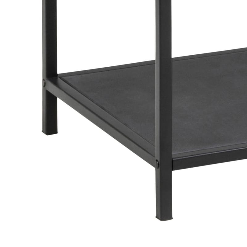 Ikaria Bokhylla 35 cm med 4 Hyllplan i Glas och Metall - Svart - Förvaring - Hylla - Bokhylla
