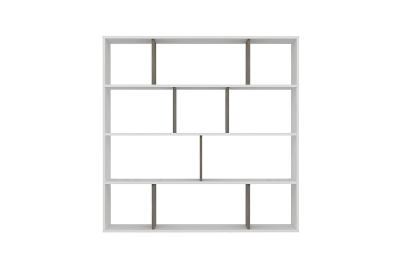 Jasenica Bokhylla 145x25 cm - Vit/Mörkbrun - Förvaring - Hylla - Bokhylla