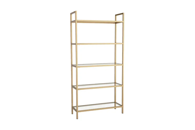 Jorrel Bokhylla 165x80 cm, Guld