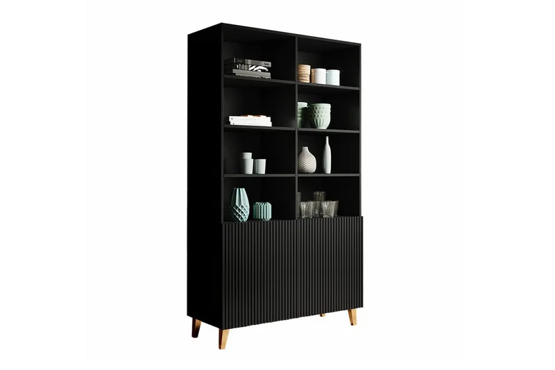 Juniskär Bokhylla 101 cm i Målat Trä, Svart