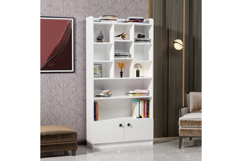 Kashiwa Bokhylla 90x30 cm Vit - Hanah Home - Förvaring - Hylla - Bokhylla