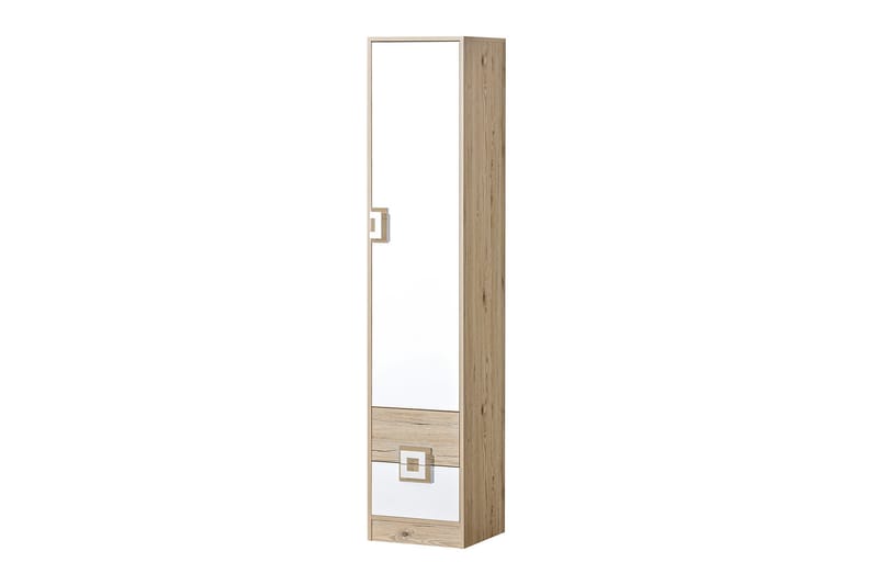 Klacksberg Hylla 40x40x190 cm - Beige/Vit - Bokhylla