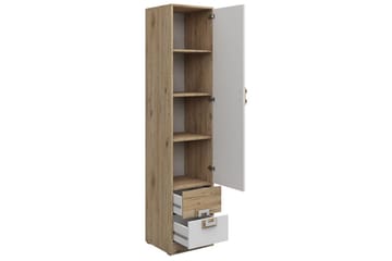 Klacksberg Hylla 40x40x190 cm - Beige/Vit - Förvaring - Hylla - Bokhylla