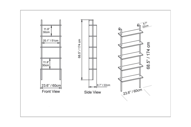 Konsterud Bokhylla - Brun - Hus & renovering - Kök & bad - Kök & tvättstuga - Köksinredning - Kökshylla