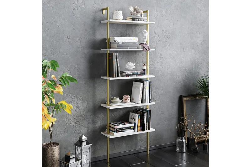 Konsterud Bokhylla - Guld - Hus & renovering - Kök & bad - Kök & tvättstuga - Köksinredning - Kökshylla