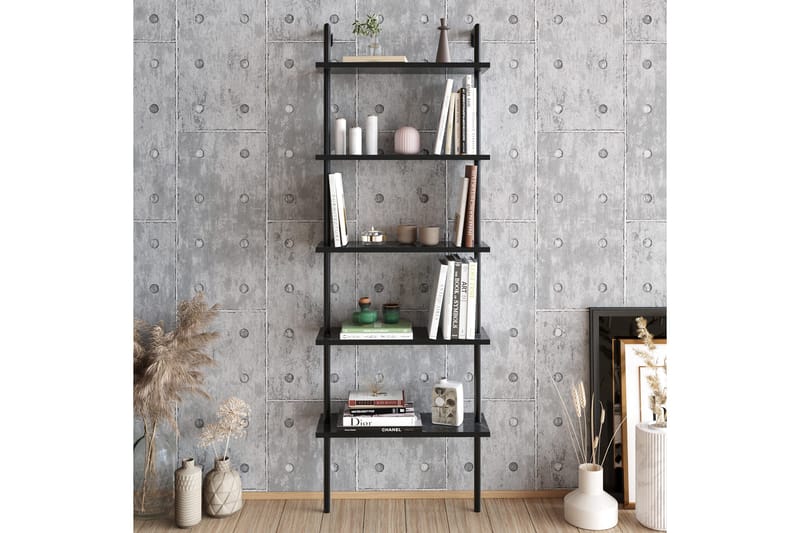 Konsterud Bokhylla - Svart/Marmor - Hus & renovering - Kök & bad - Kök & tvättstuga - Köksinredning - Kökshylla