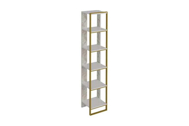 Lachasity Bokhylla 64 cm - Guld|Vit - Förvaring - Hylla - Bokhylla