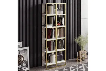 Lachasity Bokhylla 64 cm - Guld|Vit - Förvaring - Hylla - Bokhylla