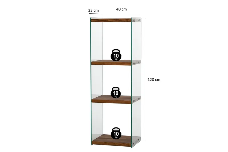 Lepinas Bokhylla 40 cm - Natural - Förvaring - Hylla - Bokhylla