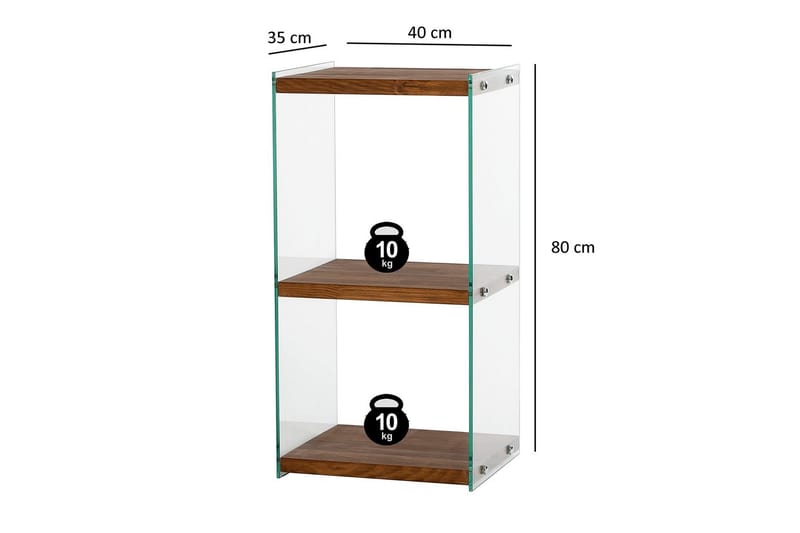 Lepinas Bokhylla 40 cm - Natural - Förvaring - Hylla - Bokhylla