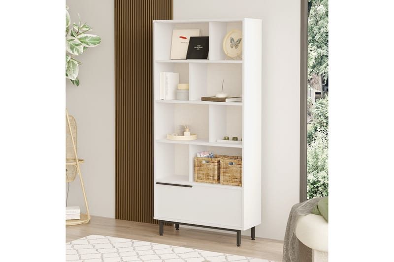 Liyakat Bokhylla 83,9 cm - Vit - Förvaring - Hylla - Bokhylla