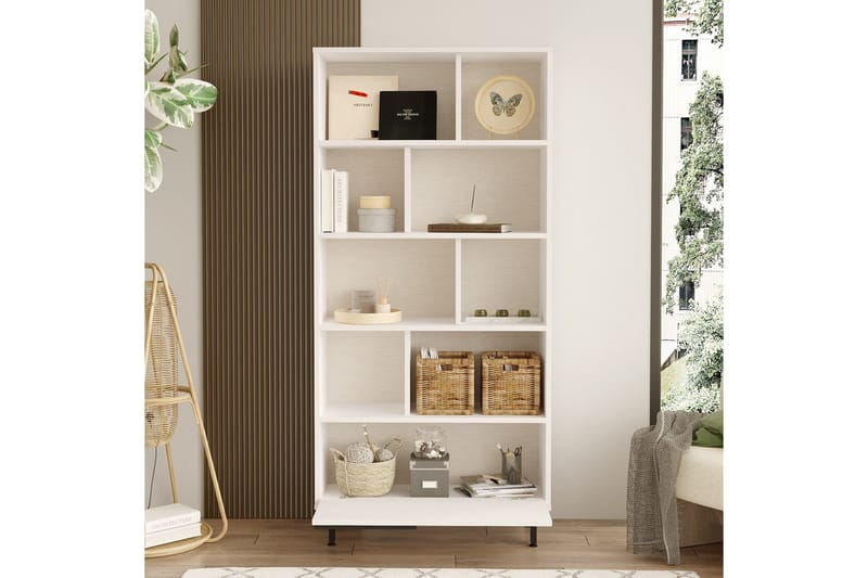Liyakat Bokhylla 83,9 cm - Vit - Förvaring - Hylla - Bokhylla