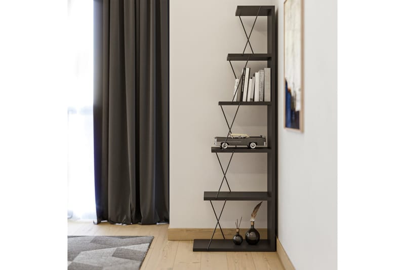 Ljusfors Bokhylla 150x50 cm - Antracit/Svart - Förvaring - Hylla - Bokhylla