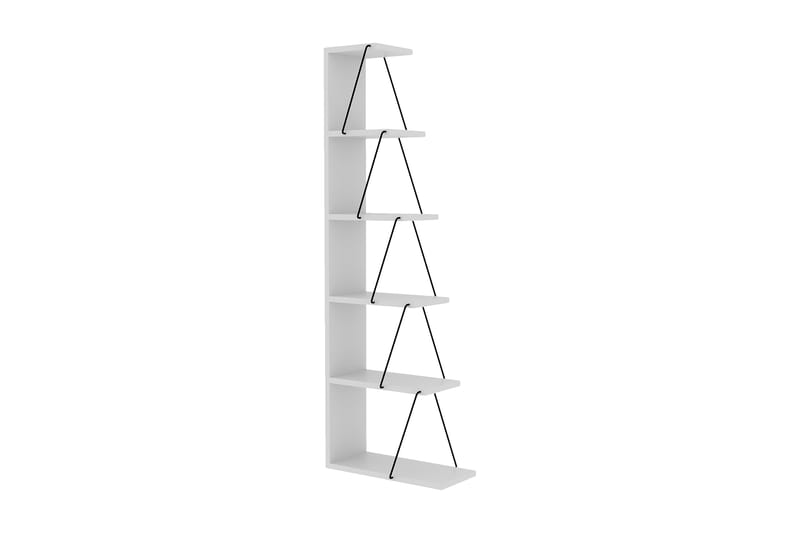 Ljusfors Bokhylla 150x50 cm - Vit/Svart - Förvaring - Hylla - Bokhylla
