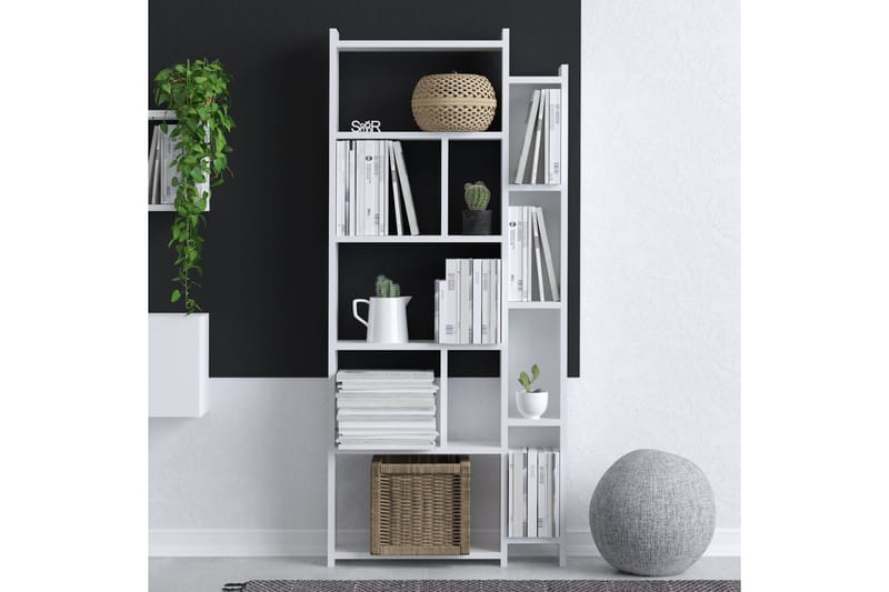 Lonhiene Bokhylla 65x15 cm Vit - Hanah Home - Förvaring - Hylla - Bokhylla