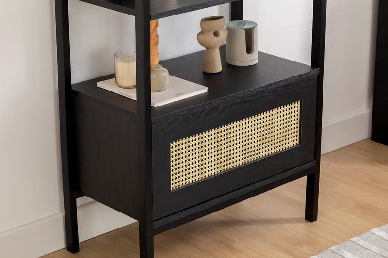 Makwana Bokhylla 76 cm - Svart - Förvaring - Hylla - Bokhylla