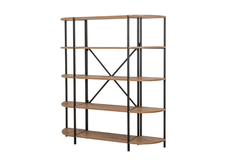 Mamni Bokhylla 139 cm - Brun/Svart - Förvaring - Hylla - Bokhylla