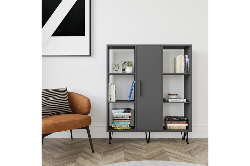 Matthie Bokhylla 120x25 cm - Antracit - Förvaring - Hylla - Bokhylla