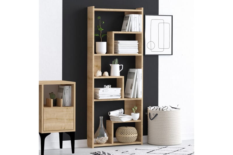 Megg Bokhylla 60x15 cm Brun - Hanah Home - Förvaring - Hylla - Bokhylla