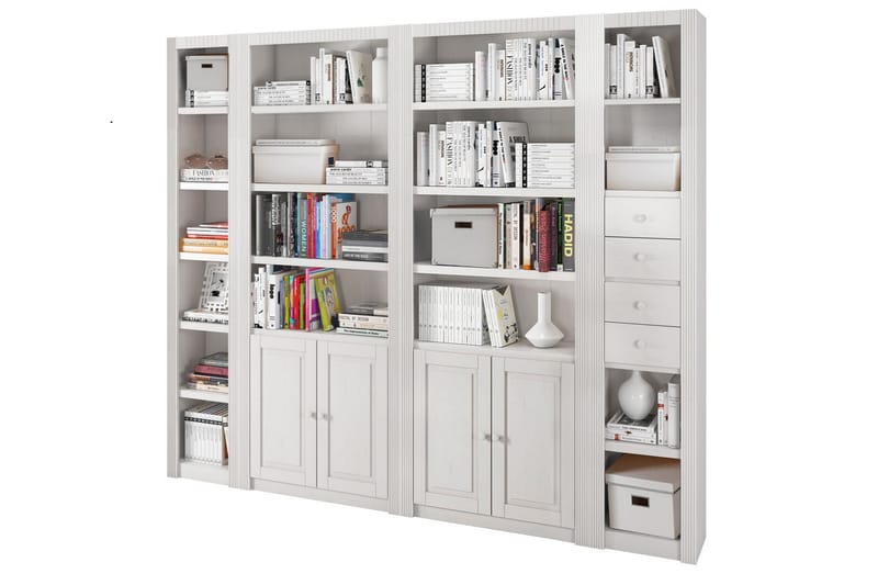 Minturn Bokhylla 29x255 cm - Vit - Förvaring - Hylla - Bokhylla