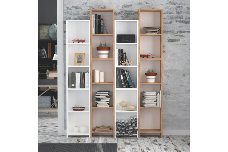 Mod Design Bokhylla - Trä/Vit - Förvaring - Hylla - Bokhylla