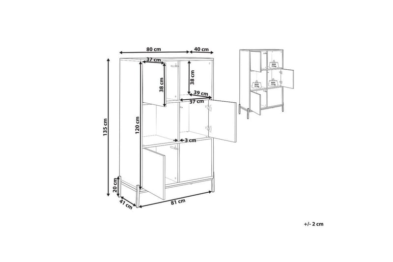 Bokhylla Moines - Förvaring - Hylla - Bokhylla