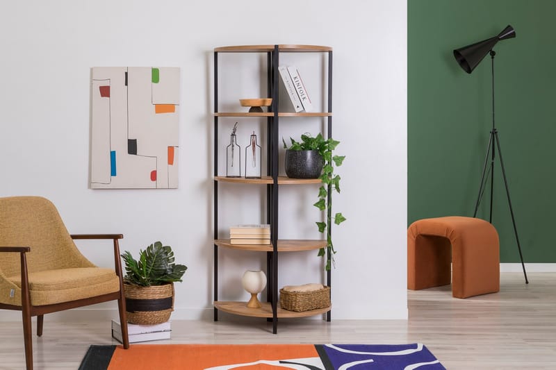 Monaia Bokhylla 66 cm - Brun/Svart - Förvaring - Hylla - Bokhylla