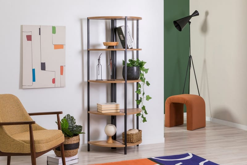 Monaia Bokhylla 66 cm - Brun/Svart - Förvaring - Hylla - Bokhylla
