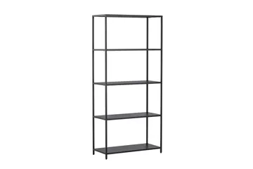 Montevideo Svart Bokhylla 70 cm i Metall - Svart - Förvaring - Hylla - Bokhylla