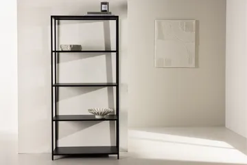 Montevideo Svart Bokhylla 70 cm i Metall - Svart - Förvaring - Hylla - Bokhylla
