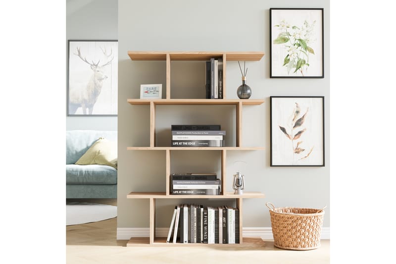 Nachusa Bokhylla 90x25 cm - Natur - Förvaring - Hylla - Bokhylla