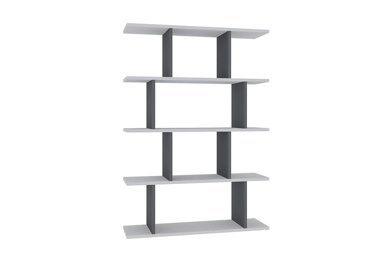 Nachusa Bokhylla 90x25 cm - Vit/Antracit - Förvaring - Hylla - Bokhylla