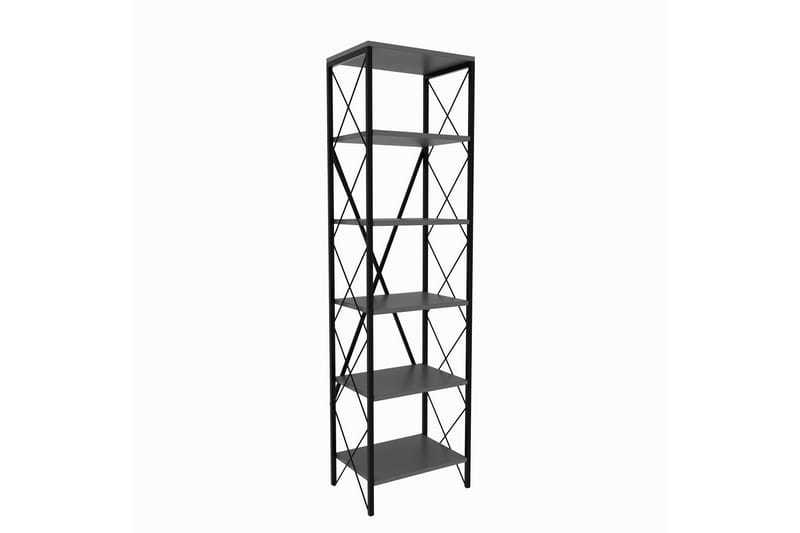 Bokhylla NO_BRAND Suadiye Bokhylla 50 cm Antracit,Svart, undefined