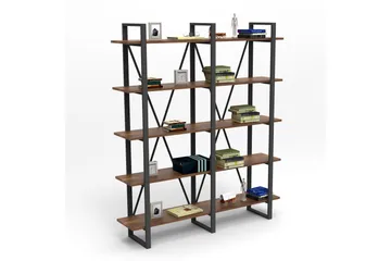 Numandro Bokhylla 154,8 cm i Teak - Brun - Förvaring - Hylla - Bokhylla