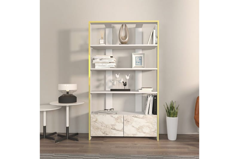 Bokhylla Ossin Vit - Vit - Förvaring - Hylla - Bokhylla