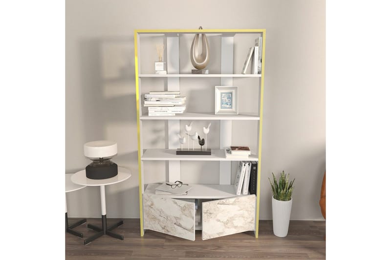 Bokhylla Ossin Vit - Vit - Förvaring - Hylla - Bokhylla