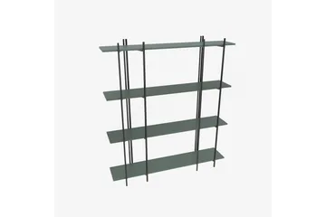 Painesville Bokhylla 160 cm - Svart/Green - Förvaring - Hylla - Bokhylla