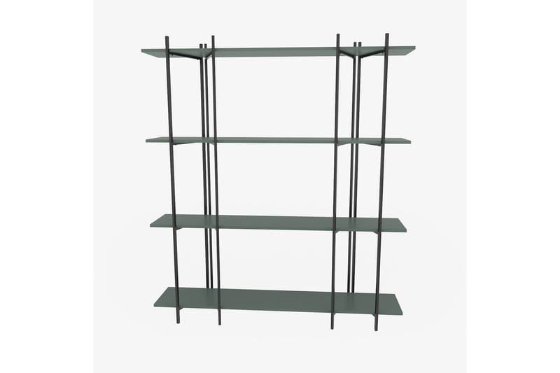 Painesville Bokhylla 160 cm - Svart/Green - Förvaring - Hylla - Bokhylla