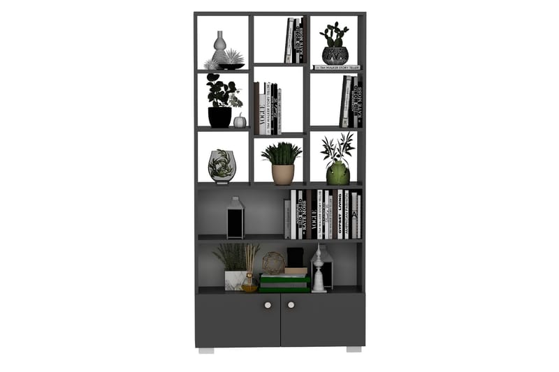 Penguen Bokhylla 93,6x29,6 cm Antracit - Hanah Home - Förvaring - Hylla - Bokhylla