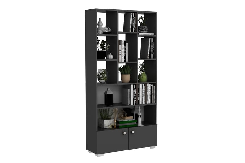 Penguen Bokhylla 93,6x29,6 cm Antracit - Hanah Home - Förvaring - Hylla - Bokhylla