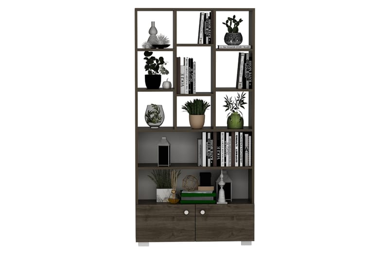 Penguen Bokhylla 93,6x29,6 cm Brun - Hanah Home - Förvaring - Hylla - Bokhylla