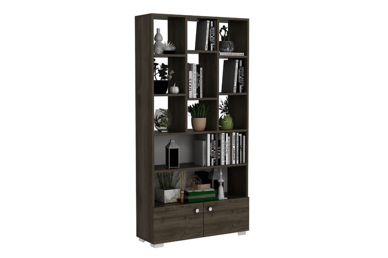 Penguen Bokhylla 93,6x29,6 cm Brun - Hanah Home - Förvaring - Hylla - Bokhylla