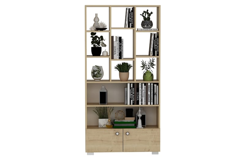 Penguen Bokhylla 93,6x29,6 cm Brun - Hanah Home - Förvaring - Hylla - Bokhylla