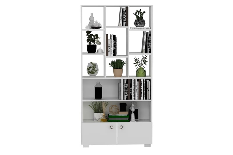 Penguen Bokhylla 93,6x29,6 cm Vit - Hanah Home - Förvaring - Hylla - Bokhylla