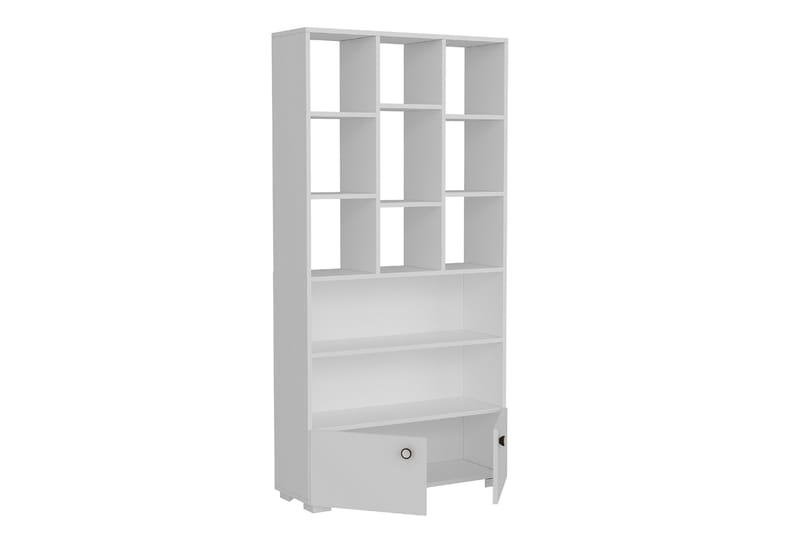 Penguen Bokhylla 93,6x29,6 cm Vit - Hanah Home - Förvaring - Hylla - Bokhylla
