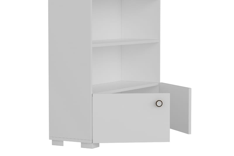 Penguen Bokhylla 93,6x29,6 cm Vit - Hanah Home - Förvaring - Hylla - Bokhylla