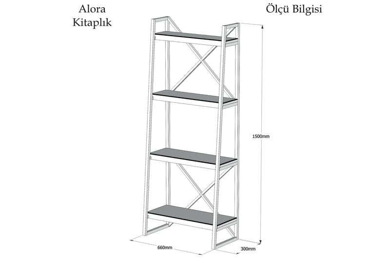 Puqa Design Bokhylla - Brun - Förvaring - Hylla - Bokhylla