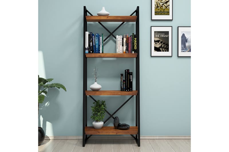 Puqa Design Bokhylla - Brun - Förvaring - Hylla - Bokhylla