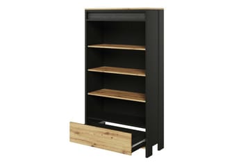 Rathmore Bokhylla 72 cm i Ek - Svart - Förvaring - Hylla - Bokhylla